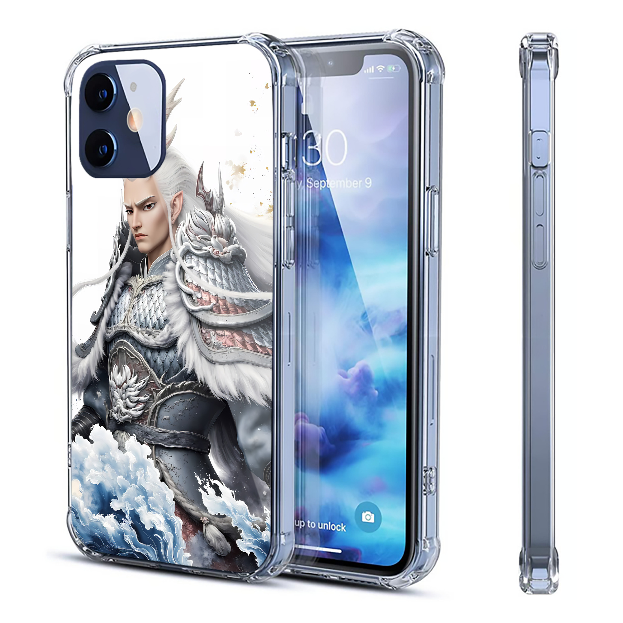 （画像用） Ne Zha 2 ナタ 魔童の大暴れ 【iPhone 12シリーズ対応】透明スマホケース（クリアソフトケース）